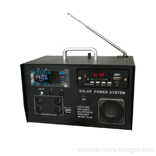 10w Lcd portable Solar Light Kits